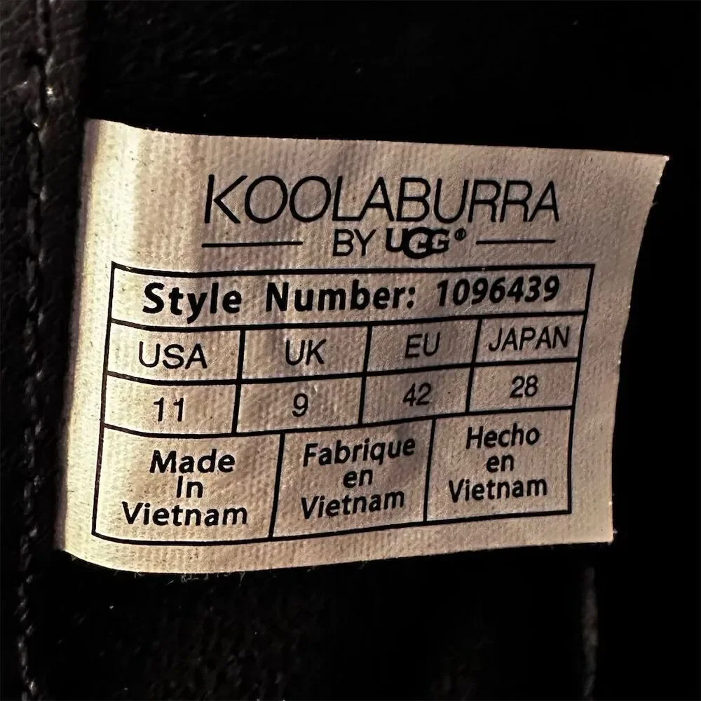Koolaburra by UGG Lorelei Women's Black Suede Zip Side Ankle Boots Size 11
